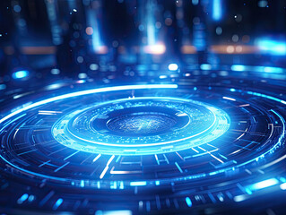 blue electronic technology background