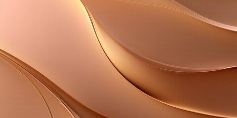 Abstract wavy background in golden brown color