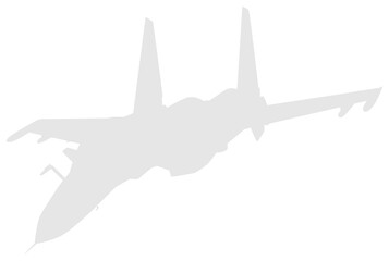 Silhouette of the Jet Fighter, Fighter aircraft are military aircraft designed primarily for air-to-air combat. Format PNG