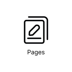 simple pages icon for pagination and tables data applications - obrazy, fototapety, plakaty