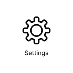 simple settings icon for your configurations and personalization app