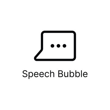 speech bubble simple icon
