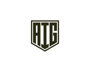 AIG Logo design vector template