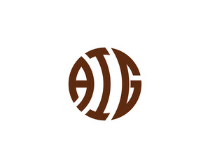 AIG Logo design vector template