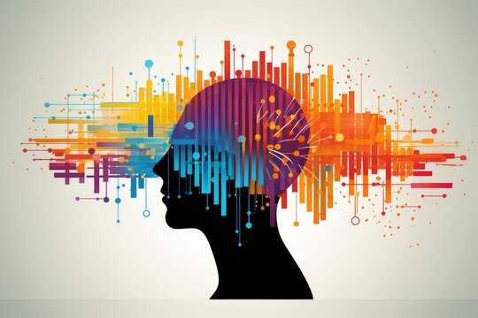 Neuroimaging Science Medtech Scientific Axon illustration: Electroencephalogram (EEG) brain waves, Magnetic Resonance Imaging (MRI) and Positron Emission Tomography (PET) for metabolic insights