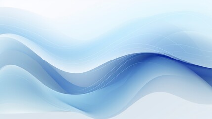 Fototapeta premium Abstract background with smooth lines in blue and white colors