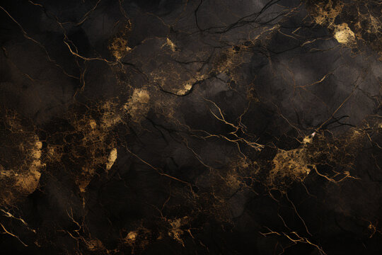Marmor Struktur Hintergrund in gold und schwarz