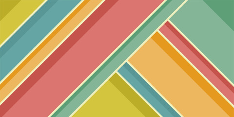 Fototapeta premium vector abstract background vintage color lines 
