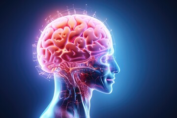 Brain in sleep, adorned neon lights,mantras and Chakra visualizations. Embracing silence and peaceful breath,haven for inner peace and stress reduction, creating a serene and tranquil sanctuary.