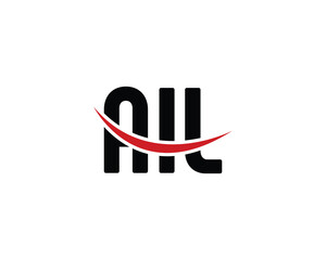 AIL Logo design vector template