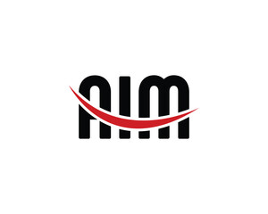 AIM logo design vector template