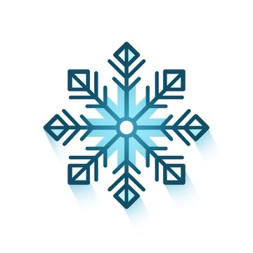 Snowflake isolated on white background AI Generated AI Generated