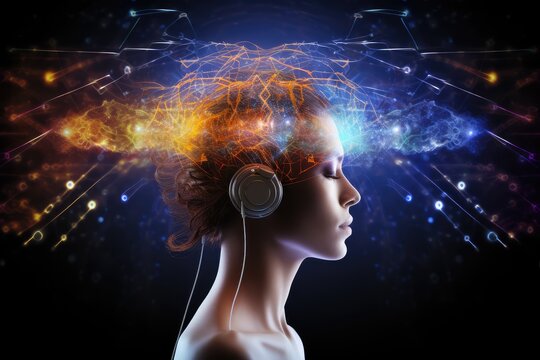 Rejuvenation deep sleep enhanced sleep quality. Neurological neural human brain mind axon connection is vital for relaxation. Sleep affirmation techniques brain wellness, peaceful sleep experience.