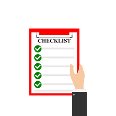 Checklist icon isolated on transparent background