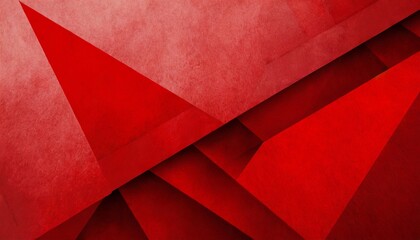 red abstract background design texture detail on geometric layered triangle shapes rectangle banner or red paper in abstract modern art business pattern for products or creative website