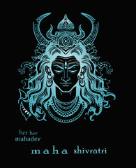 Lord shiva  festival vector image