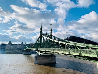 Fototapeta premium Chain Bridge of Budapest Hungary
