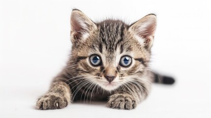 Obraz premium kitty on isolated white background.