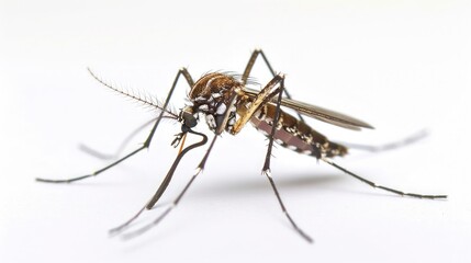 mosquito on isolated white background.