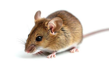 mouse on isolated white background.