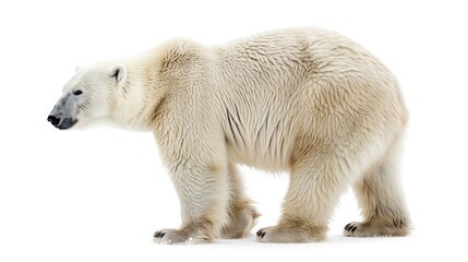 Fototapeta premium polar bear on isolated white background.