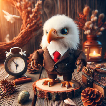 eagle in a business suit, fantasy art