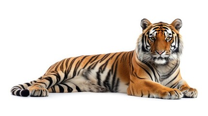 Obraz premium tiger on isolated white background.
