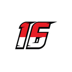 racing number 16
