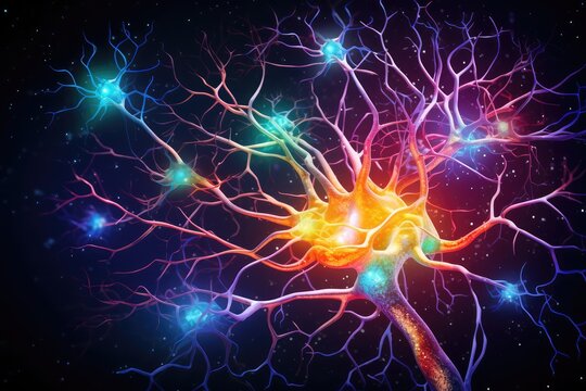 Synaptic connections, neural circuits: information processing interconnected neurons communication pathways. Dynamic network architecture, plasticity, functional connectivity mesmerizing brain realm
