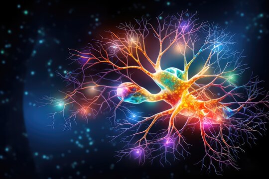 Synaptic connections, neural circuits: information processing interconnected neurons communication pathways. Dynamic network architecture, plasticity, functional connectivity mesmerizing brain realm
