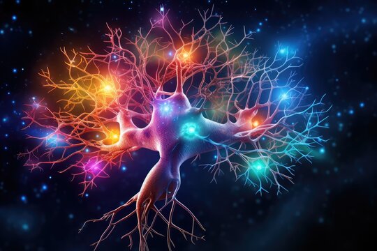 Synaptic connections, neural circuits: information processing interconnected neurons communication pathways. Dynamic network architecture, plasticity, functional connectivity mesmerizing brain realm