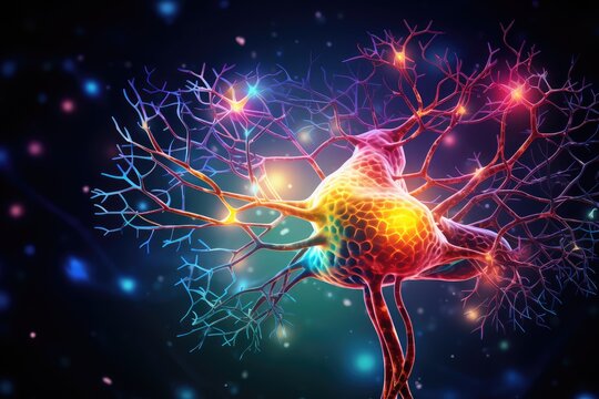 Synaptic connections, neural circuits: information processing interconnected neurons communication pathways. Dynamic network architecture, plasticity, functional connectivity mesmerizing brain realm