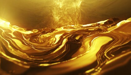 abstract gold liquid golden wave background gold background gold texture lava nougat caramel amber honey oil - obrazy, fototapety, plakaty