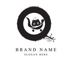 initials letter qe logo design vector illustration template, Initial letter qe logo,	
