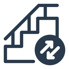 Functional Stairs Vector Icon Illustration
