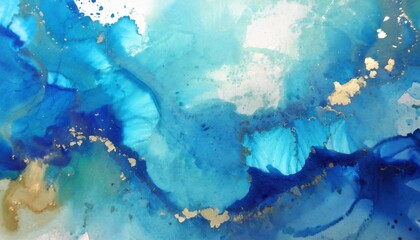 abstract blue watercolor paint marble background ink colors are amazingly bright artwork watercolor generate ai