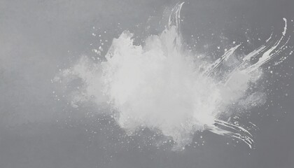 grey background with white splash center abstract texture background