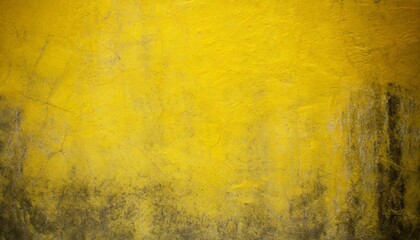 yellow grunge wall for texture background