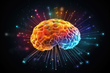 Obraz premium Motley landscape brain oncology, primary secondary brain. Clinical intricacies Tumor pathology grading surgical interventions, glioblastomas, pituitary adenomas, craniopharyngiomas in nervous system