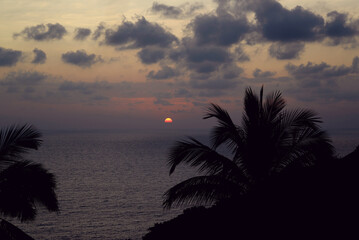 Sunrise over the beach