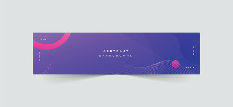 Linkedin abstract banner template, creative linkedin banner