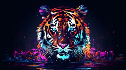Glitch Art Tiger: Distorting and Reinterpreting Tiger Imagery Through Experimental Glitch Art Techniques