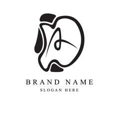 Letter AD Logo Template Design, DA Vector Illustration Design Editable Resizable