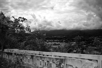 old bridge in the mountains