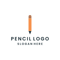 pencil logo Vector Design Illustration .
