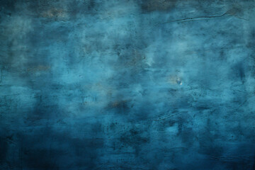 Fototapeta premium Grunge blue wall background or texture generated AI