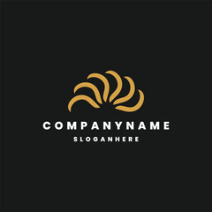 Lotus abstract logo vector design template