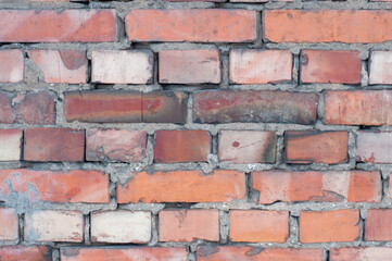 old red brick wall background texture