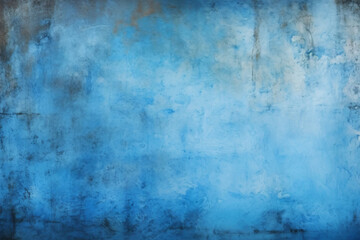 Obraz premium Grunge blue wall background or texture generated AI
