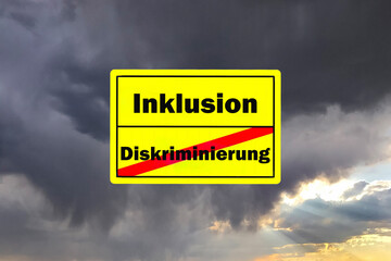 Sign Inclusion Discrimination german 